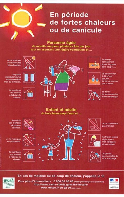 Canicule: conseils pratiques